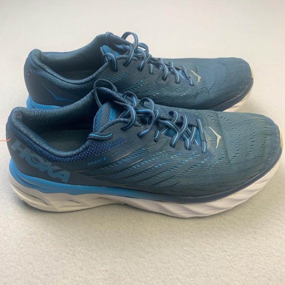 Hoka One One Arahi 4 Shoes Mens Size 10.5 Blue Cushioned Running Sneakers